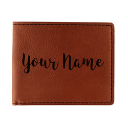 Custom Leatherette Bifold Wallet - Single-Sided